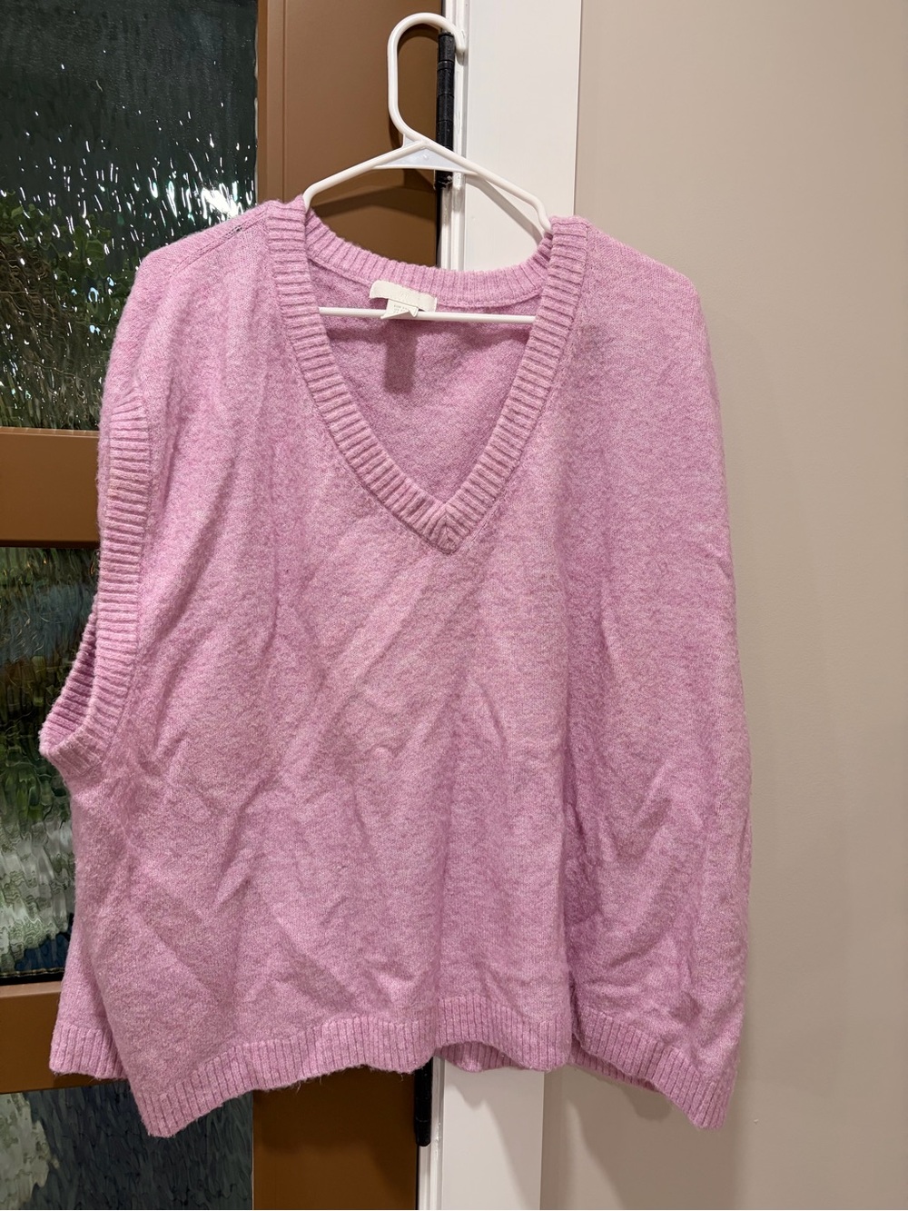 H&M Lavender-Pink V-Neck Sweater Vest